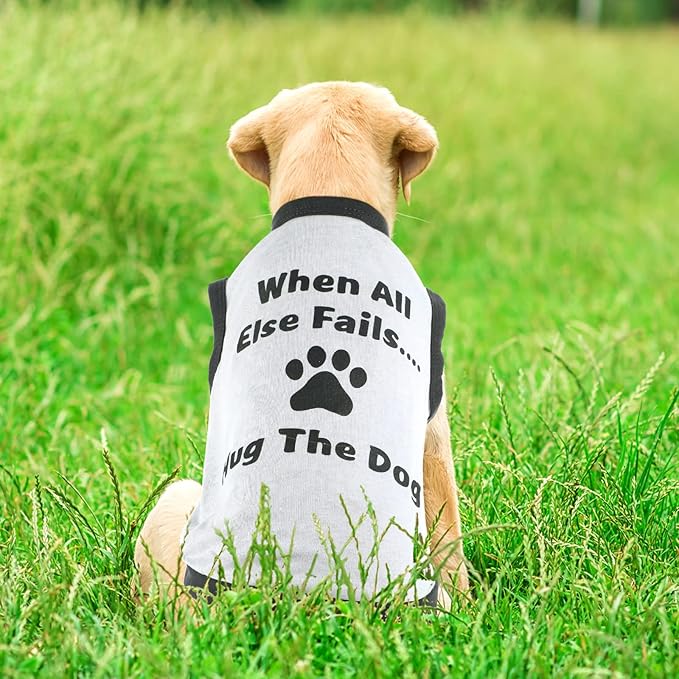 Saintrygo 8 Pieces Dog Shirts Pet Printed Clothes with Funny Letters Summer Pet T Shirts Cool Puppy Breathable Dog Outfit Soft Sweatshirt Cats(Cute Pattern,Small)