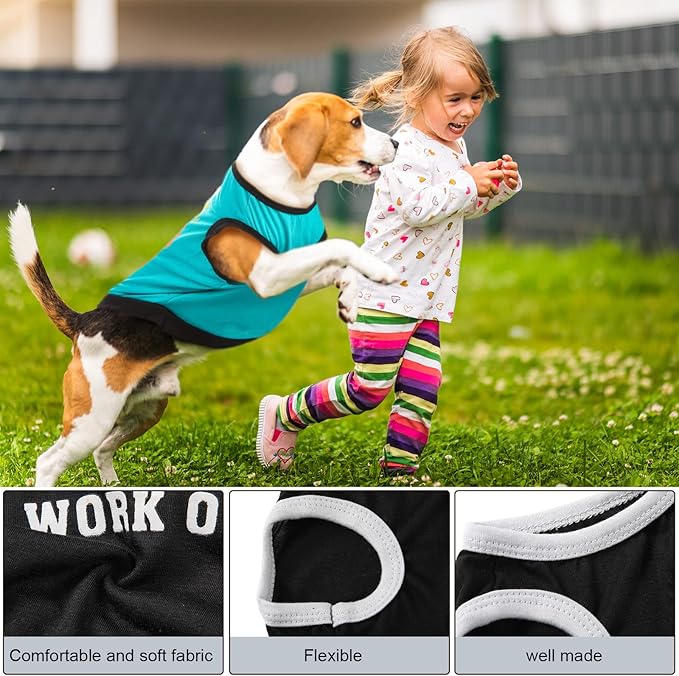 8 Pieces Dog Shirts Boy Funny Printed Puppy Clothes Summer Male Soft Dog Clothes Breathable Pet T Shirts Outfits Puppy Clothing Fit for Small and Medium Dogs(Medium)