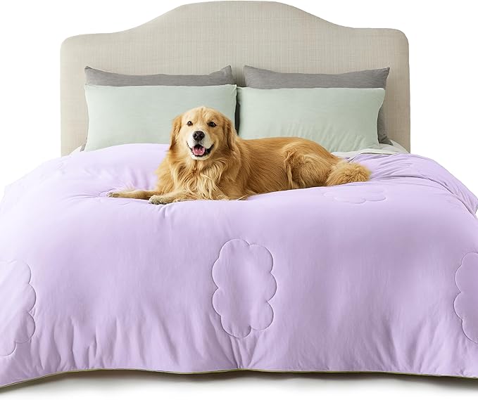 Lesure Premium Cooling Dog Blankets for Bed - Washable Dog Cooling Throw Blanket with Q-MAX>0.4，Durable Self Cooling Pet Mat, Soft Cooling Summer Blanket for Hot Weather, Purple, 60x80
