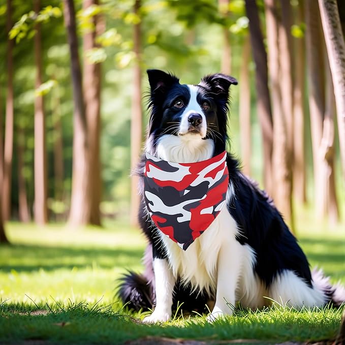 10PCS Dog Bandanas Camouflage Camo Military for Small XS Breed Dog Pink Purple Yellow Blue Kerchief Triangle Bibs Head Scarves for Boys and Girls Grooming Costume