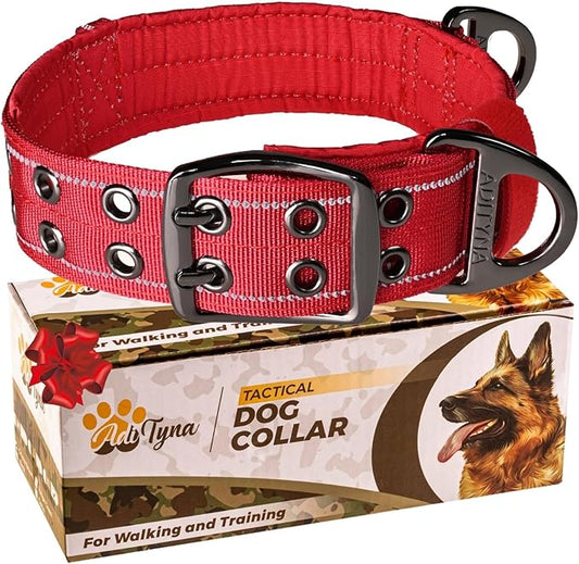 ADITYNA - Giant Dogs Collar - Adjustable XXL Collar 30 to 36 Inches - Designed Exclusively for Extra-Large Dog Breeds Like Huge Mastiff, Kangal, Saint Bernard - Heavy Duty Collar with Handle