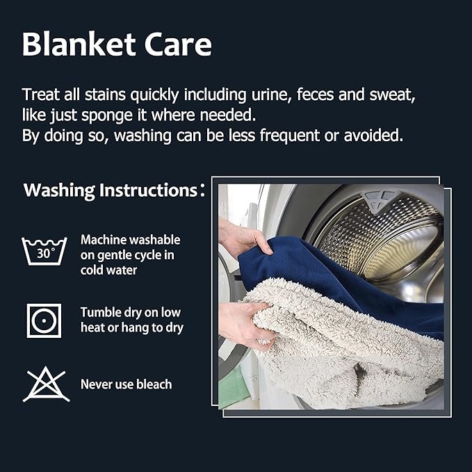 Kritter Planet Waterproof Bed Blanket for Pet, Reversible Sherpa Fleece Protector Couch Cover for Pets, Liquid Proof Furniture Protector for Medium Large Dogs