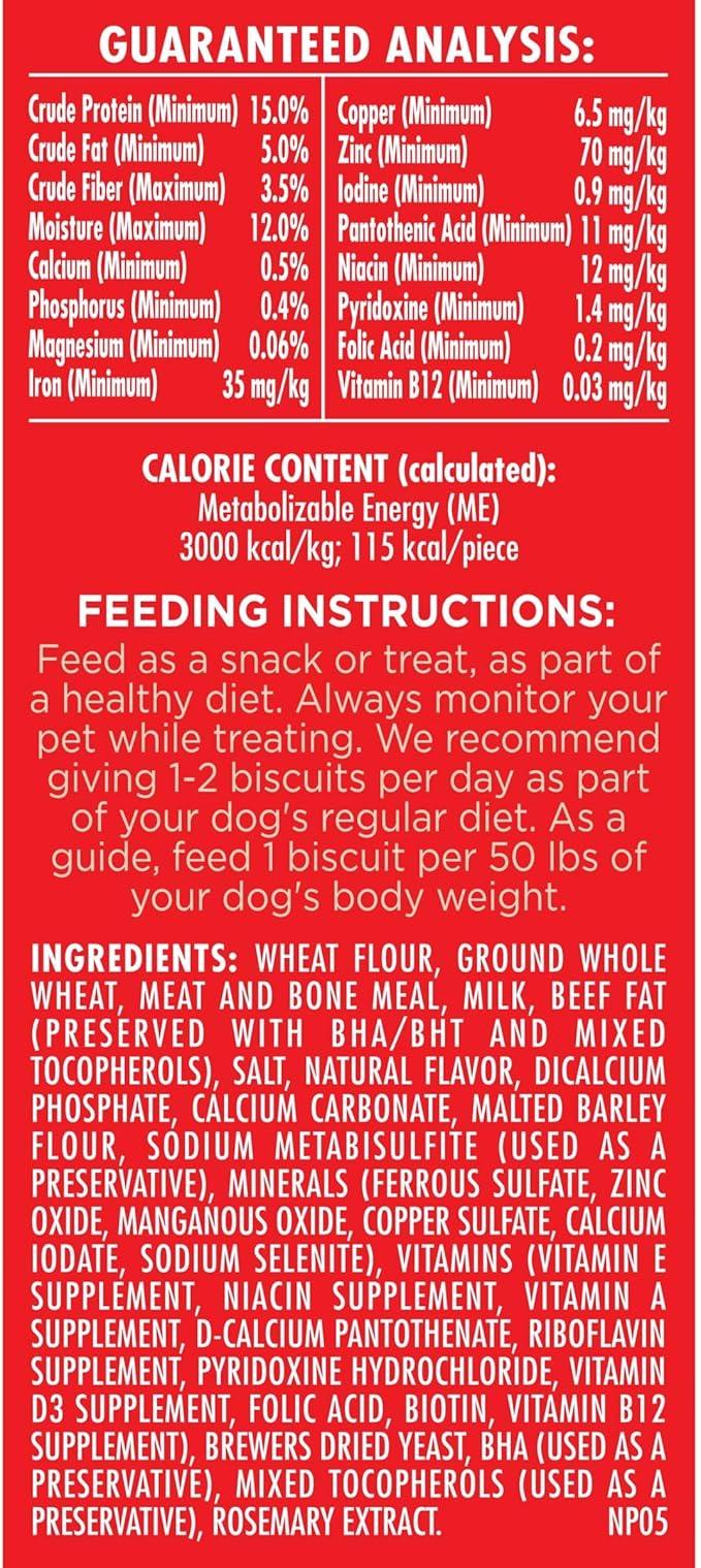 Milk-Bone Original Dog Treats for Large Dogs, 24 Ounce, Crunchy Biscuit Helps Clean Teeth (Pack of 2)