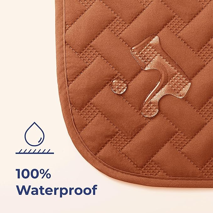 gogobunny 100% Double Sided Waterproof Dog Blanket Soft Pet Bed Cover Reversible Protect Furniture Couch Sofa Car for Puppy Cat Kids (Dark Pumpkin/Light Pumpkin, 30x30 Inch (Pack of 1))