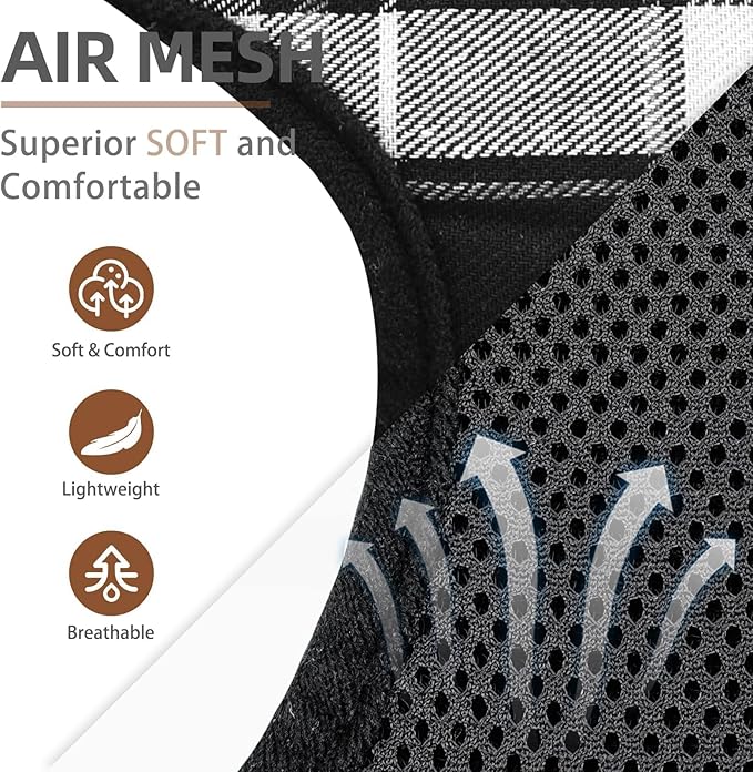 PUPTECK Soft Mesh Dog Harness and Leash Set Pet Puppy Cat Comfort Padded Vest No Pull Harnesses, Black, M