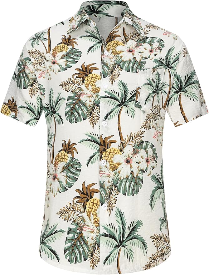 Dog Shirt Hawaiian Dog and Cat Summer T-Shirts Dog Style Floral Breathable Cool Clothes Hawaiian Shirts for Dogs and Cats Owner and Pet Shirts are Sold Separately