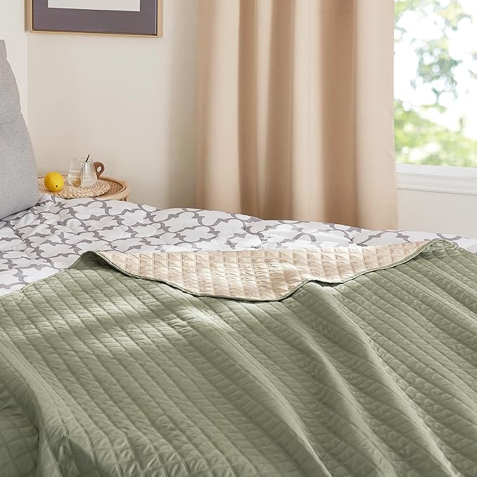 NICETOWN 100% Waterproof Dog Blanket Sofa Covers Couch Cover for Pets Cats Furniture Protector Dog Travel Bed Reversible Washable Mat for Car Floor, 82" W x 82" L, 1 Panel, Beige/Khaki