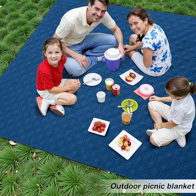 hyha Waterproof Dog Bed Blanket, Soft Pet Blankets, Waterproof Couch Cover for Dogs, Reversible Sofa Covers Washable for Furniture (68x82 Inch, Navy Blue/Blue)