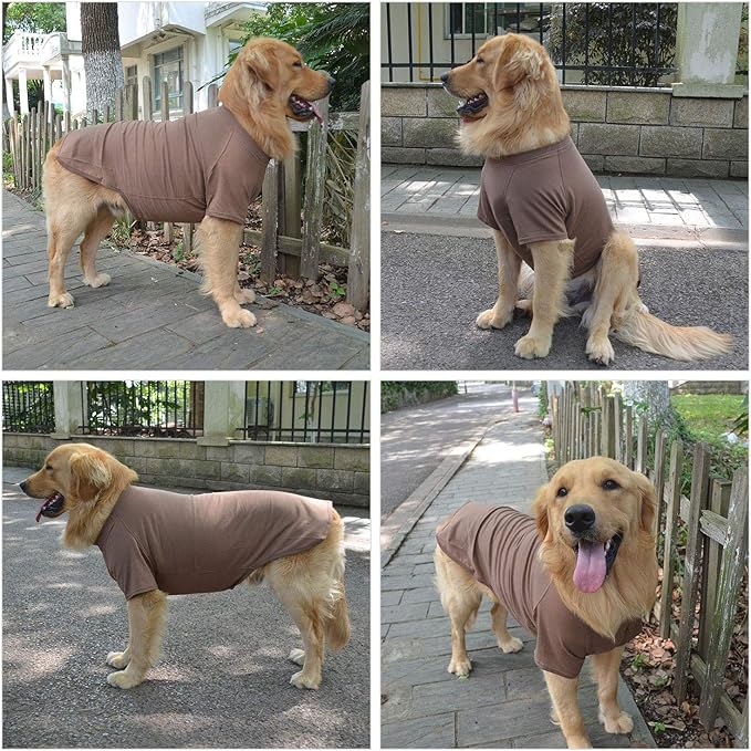 Lovelonglong 2019 Pet Clothing Dog Costumes Basic Blank T-Shirt Tee Shirts for Small Dogs Coffee S