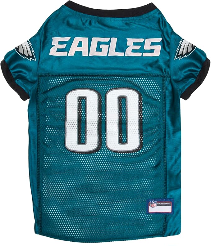 Pets First NFL Philadelphia Eagles Dog Jersey - X-Large, Licensed Football Jersey Costume for Dogs