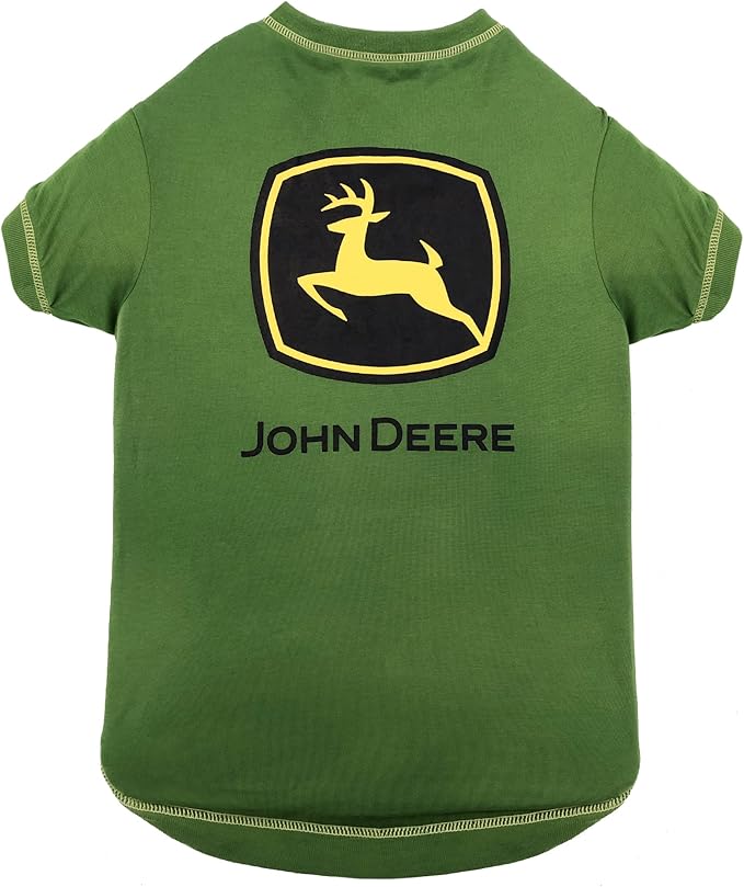 Pets First John Deere Dog T-Shirt, Small. Warm Pet Clothing for Pets, Dogs, Cats, Puppies, Kittens. Soft, Comfortable, Durable Pet Shirt. Best Dog Shirt Jacket Polo Costume