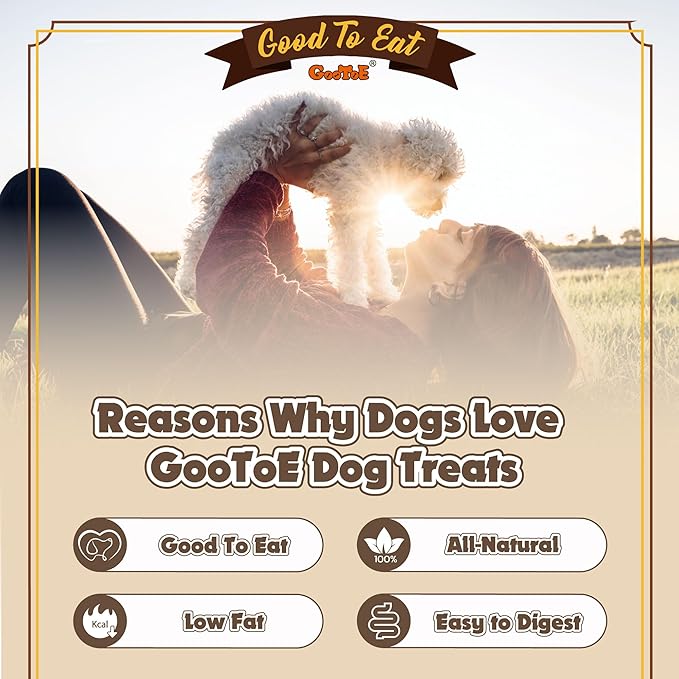 Gootoe Buffalo Dog Treats, Buffalo Bites Stick (Small) 8oz - Natural Low-Fat Chews for Training & Rewards, Limited Ingredient, Resealable Bag, Perfect for Small Dogs & Puppies