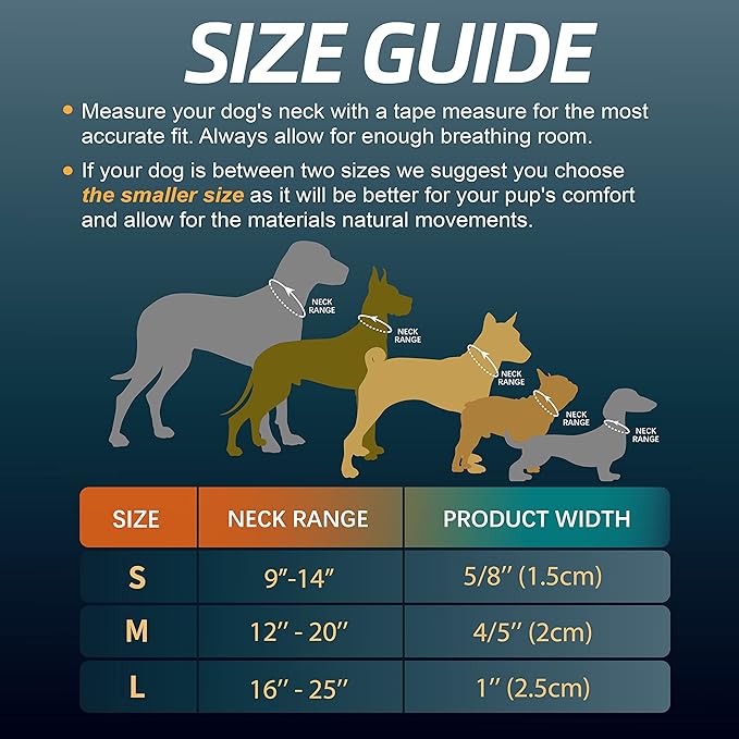 Soft Padded Dog Collar, Neck 12’’-20’’, Adjustable Heavy Duty Collar with 3M Reflective Logo for Medium, Large Dogs, Camo Orange, M