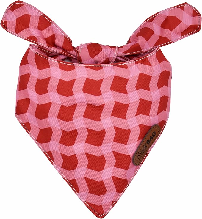 Large Spring Dog Bandanas 4Pack,Dog Scarf,Dog Bandanas boygirl,Premium Durable Fabric,Adjustable Fit,Unique Shape,Suitable for All Kinds of Dogs,Provide Various Sizes(Large)