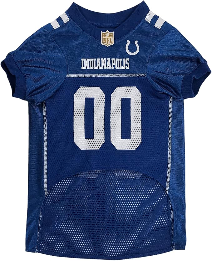 Pets First NFL Indianapolis Colts Dog Jersey, Size XX-Large - Best Football Costume for Dogs & Cats - Licensed Shirt