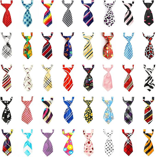 Segarty Dog Bow Ties, 40 Pack Bulk Neck Ties Costumes for Small Medium Dogs Puppy, Grooming Accessory Gift