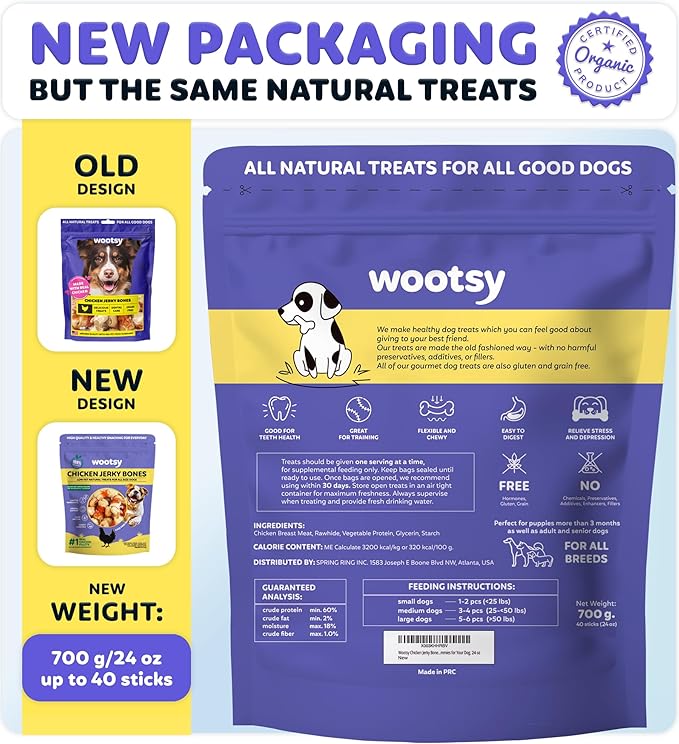 Chicken Wrapped Knotted Rawhide Bones - Dental Health Support, Long-Lasting, Grain Free Canine Treats - Low-Calorie & High-Protein Real Chicken Dog Chews, 24 oz