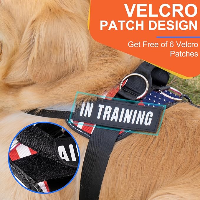 Essential Dog Harness, No Pull Pet Harness with 3 Side Rings for Leash Placement, No Choke, Reflective, Adjustable Pet Vest, Easy On-Off & Improved Control Handle, Training, Walking, Running