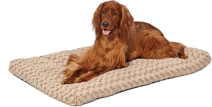 MidWest Homes for Pets Deluxe Dog Beds | Super Plush Dog & Cat Beds Ideal for Dog Crates | Machine Wash & Dryer Friendly, 1-Year Warranty