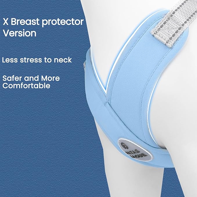 Patas Lague Dog Harness with Leash Set Adjustable Soft Padded Step-in Dog Vest No Choke No Pull Reflective for Medium Pets with Poop Bags and Dispenser, Solid and No-chew, Blue L