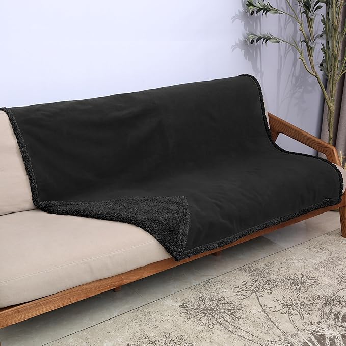 Kritter Planet Waterproof Dog Blanket, Reversible Pee Proof Couch Cover for Pets, Furniture Protector for Sofa Bed, Washable, Hair Resistant, Stain Proof