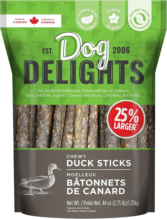Chewy Duck Sticks 1.25KG, Dog Treats