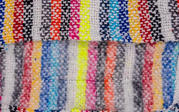 Mexican Dog Poncho Doggo Hoodie Baja Ponchos Blanket for Dogs Costume Pup Crew Pajamas Chihuahua Sweater Clothes from Small, Medium to Big Dog Made in Mexico with Recycled Fabric (5, Multicolor)