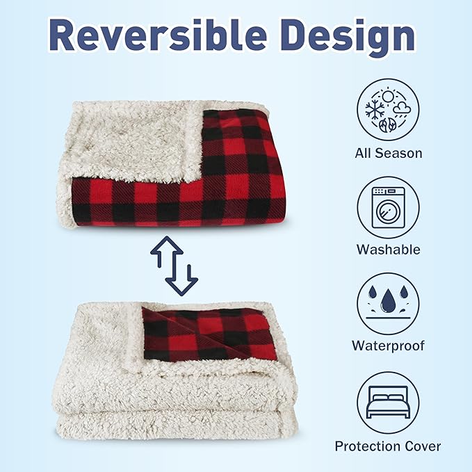 Kritter Planet Waterproof Sofa Blanket for Dogs, Pee Proof Reversible Couch Cover, Liquid Proof Furniture Protector, Washable, Hair Resistant, Stain Proof