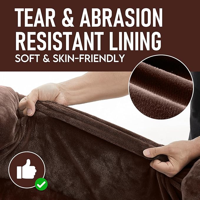 OhGeni Orthopedic Dog Couch Large Sized Pet Beds for Fathers Gifts with Comfort Foam Support, Soft Indestructible Fabric, Machine Washable Waterproof Removable Cover, 35-Inch (Brown)