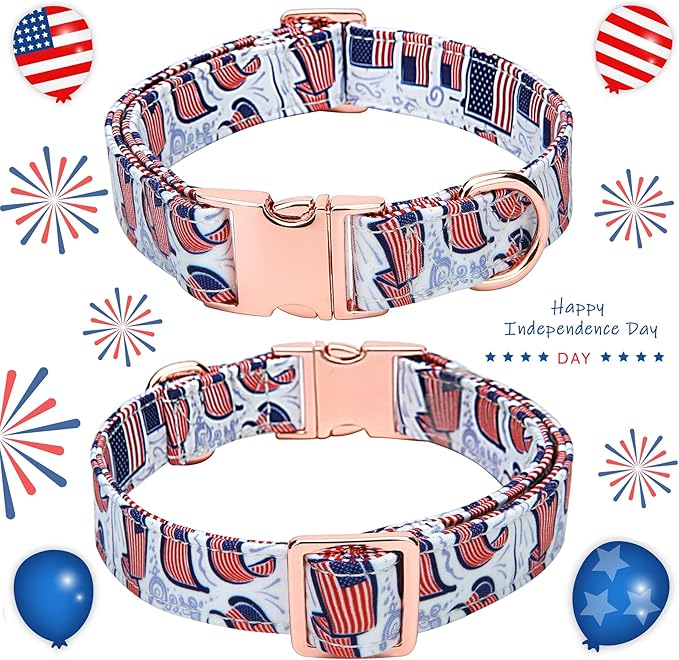 Adjustable Bow Tie Dog Collar Printed Cute Patterns Spring Summer Soft Pet Collars for Small Medium Large Dogs