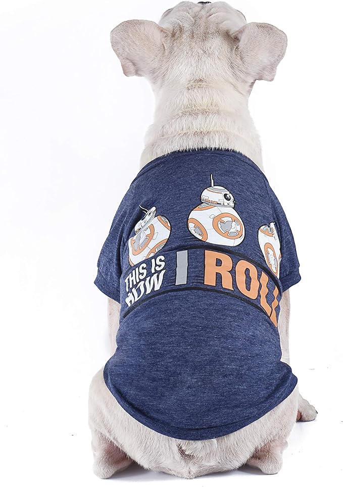 Star Wars for Pets 'This Is How I Roll' Dog Tee | Large Dog Shirt | XX-Large | Soft, Cute, Comfortable Clothing