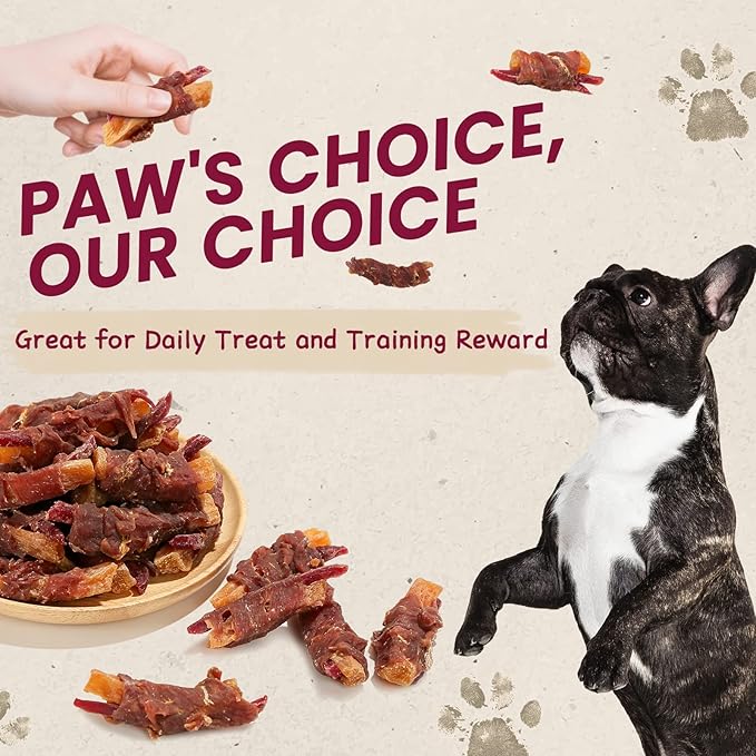 Duck & Sweet Potato Dog Treats, High Fiber Pet Treats for Medium Dogs, Healthy Chews Snack, High in Protein, 12.5 oz