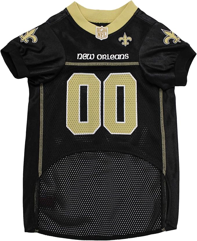 Pets First NFL New Orleans Saints Dog Jersey - Size 3X-Large. Licensed Football Jersey Costume for Dogs