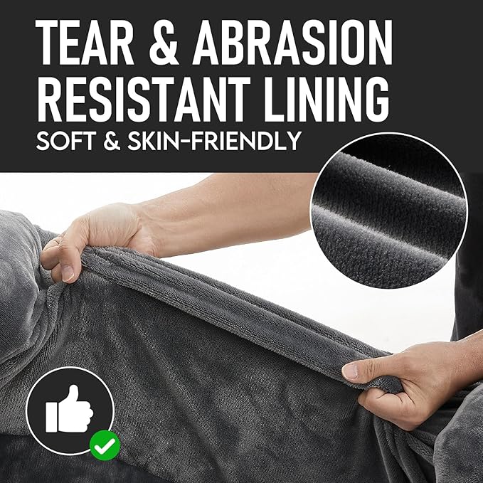 OhGeni Orthopedic Dog Couch Large Sized Pet Beds for Fathers Gifts with Comfort Foam Support, Soft Indestructible Fabric, Machine Washable Waterproof Removable Cover, 35-Inch (Gray)