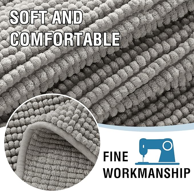 H.VERSAILTEX Plush Chenille Dog Bed Cover Thick Soft Sofa Cover for 3 Cushion Couch Anti Slip Couch Cover Furniture Protector for Dog, Pet, Cat (35" x 82", Dove)