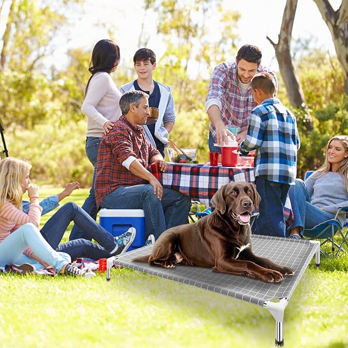 Elevated Dog Bed Pet Cot - Dog Cots Beds for | Detachable Raised Cat Dog Pet Bed, XL