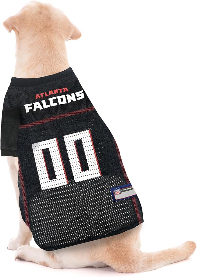 Pets First Atlanta Falcons Dog Jersey, Medium. Football Jersey Costume for Dogs