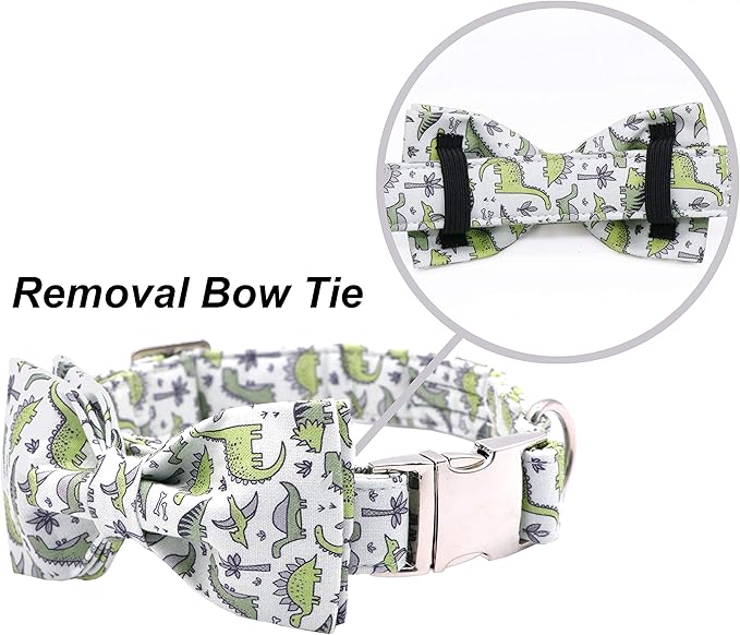 ARING PET Bowtie Dog Collar, Dog Collar with Bow, Adjustable Dog Collars for Small Medium Large Dogs.