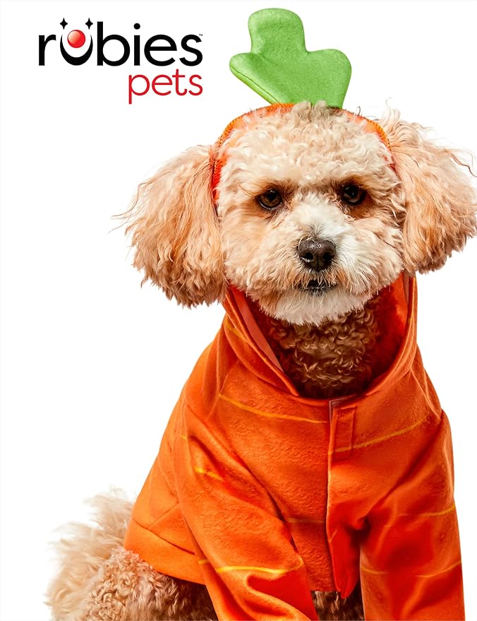 Rubies Carrot Fun and Cute Pet Costume Hoodie for Themed Parties and Halloween, X-Large
