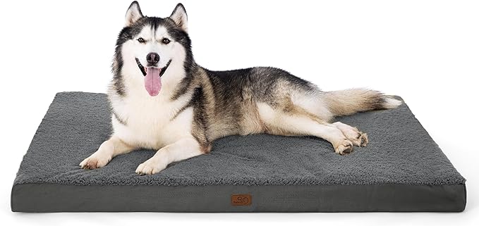 Bedsure XXL Dog Bed for Large Dogs - Orthopedic Waterproof Giant Pet Beds with Removable Washable Cover, Jumbo Egg Crate Foam Mat, Suitable for Pet Up to 150 lbs
