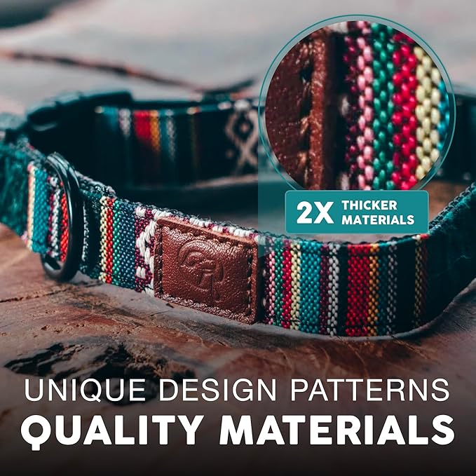 Embark Urban Dog Collar – Stylish & Durable Nylon Collar for Medium Dogs, Comfortable & Adjustable Pet Collar for Medium Sized Dog with Strong Buckles