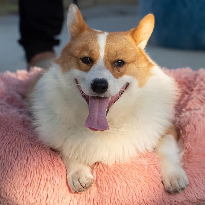 Pink Dog Beds for Medium Dogs Washable Girl Pet beds Fits up to 45 lbs Pets,30 Inches