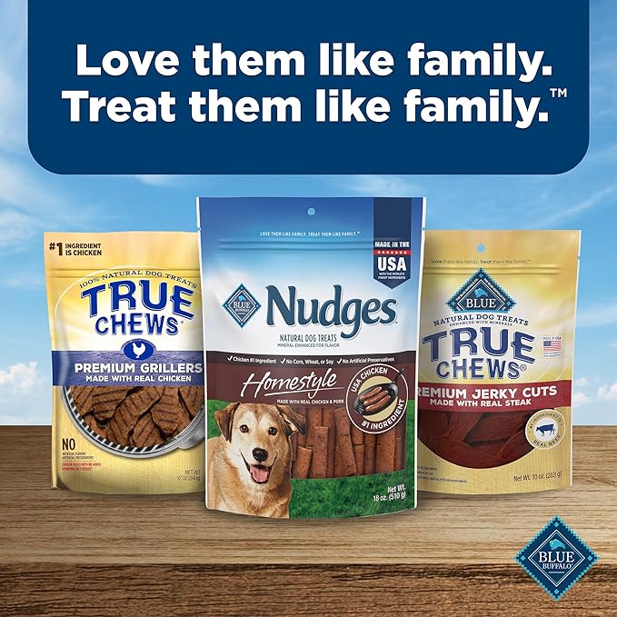 Blue Buffalo Nudges Homestyle Natural Dog Treats Chicken and Pork Bag