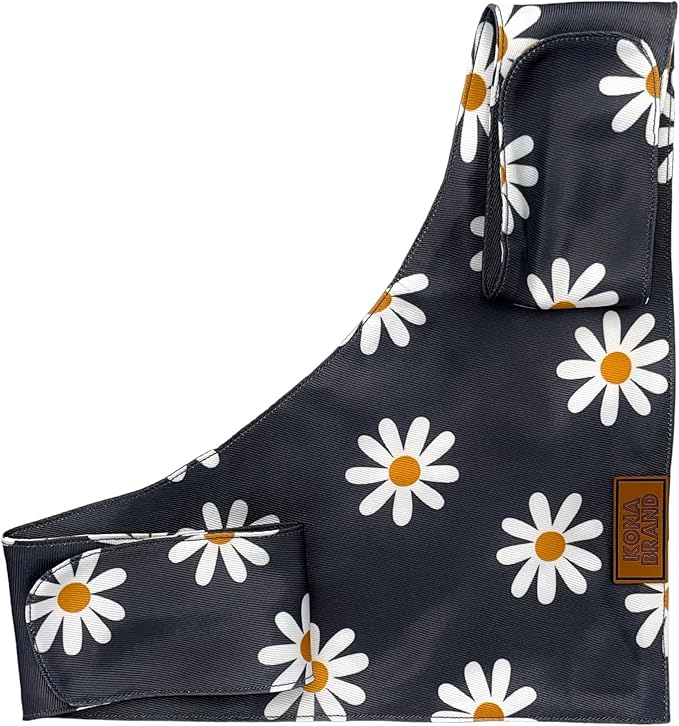 KonaBrandCo- Premium Handmade Dog Bandana | Dual Layered Silky Durable Polyester Fabric | Adjustable Fit Custom Shape- Won't Roll (Medium, MIDNIGHT)