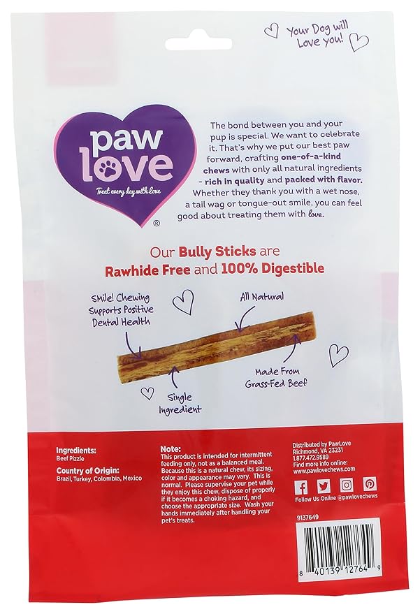 Paw Love Bully Dog Chew, 3 OZ