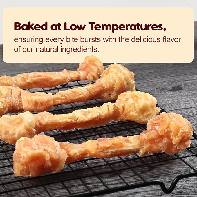Turkey Tendons for Dogs, Small Dogs Training Treats, Natural Long-Lasting Chews Sticks, High-Protein Beef Tendons, Healthy Hypoallergenic Beggin Bone【S】(10 Units/Pack, 4.23 oz)