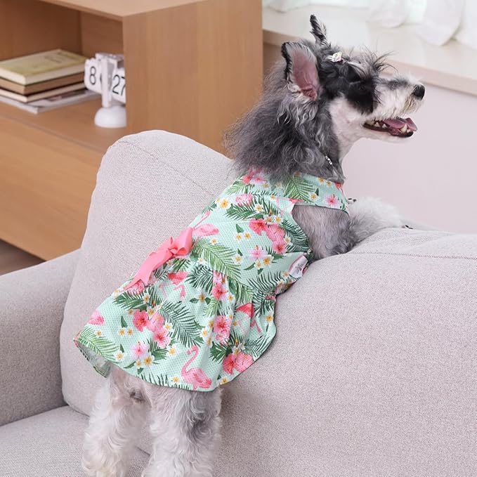 CuteBone Dog Mesh Dress Puppy Sundress Pet Outfit Summer Fashion for Small Dogs Girl Cat Clothes BF34M