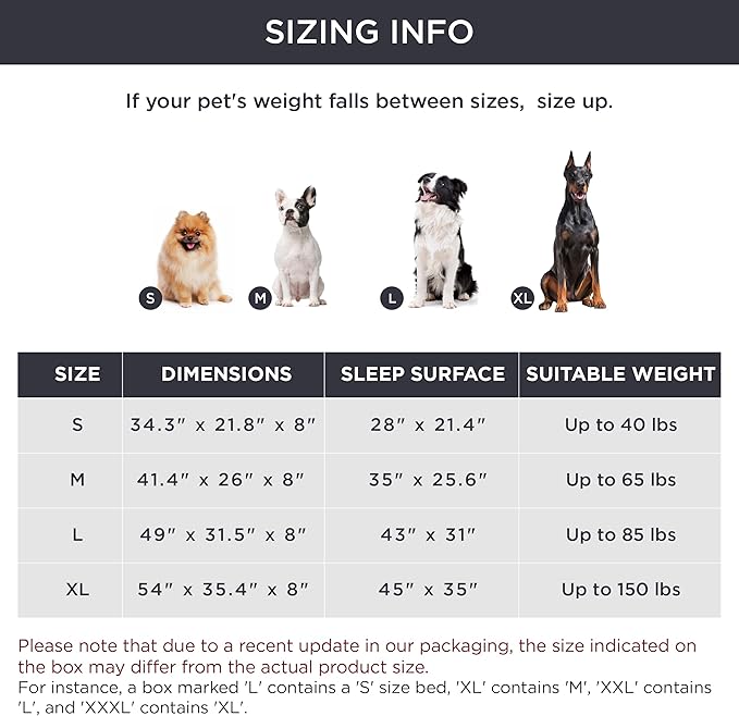 Bedsure Small Elevated Cooling Outdoor Dog Bed - Raised Dog Cots Beds for Small Dogs, Portable Indoor & Outdoor Pet Hammock Bed with Skid-Resistant Feet, Frame with Breathable Mesh, Grey, 35 inches