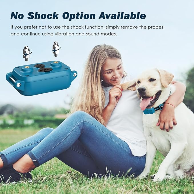 Dog Training Collar, Waterproof Remote Dog Collar with 3 Modes: Beep, Vibration, Safe Static,1600Ft Range, Rechargeable, Adjustable E-Collar for Small Medium Large Dogs