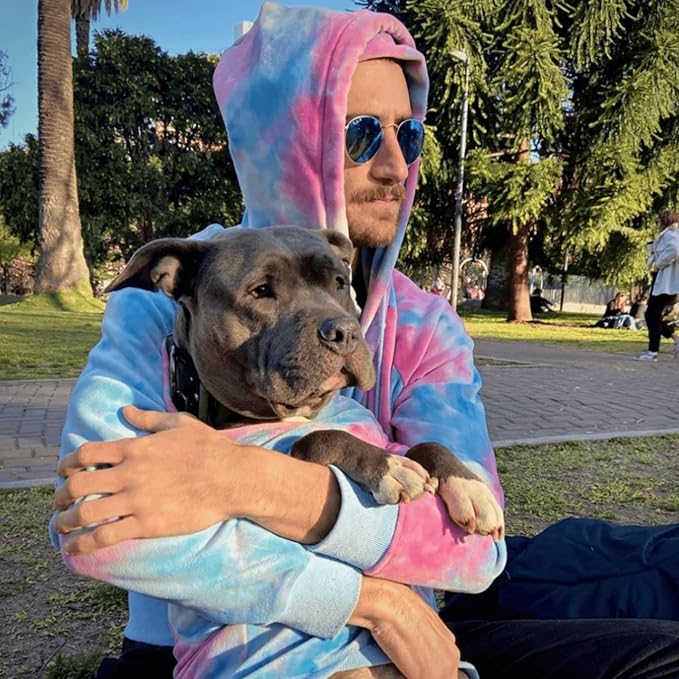 Spark Paws Dog Hoodie - Premium Quality, Buttery Soft, Superior Comfort and Fit, Calming Fleece Interior, Suitable for All Breeds - Snow Cone Skydye - S